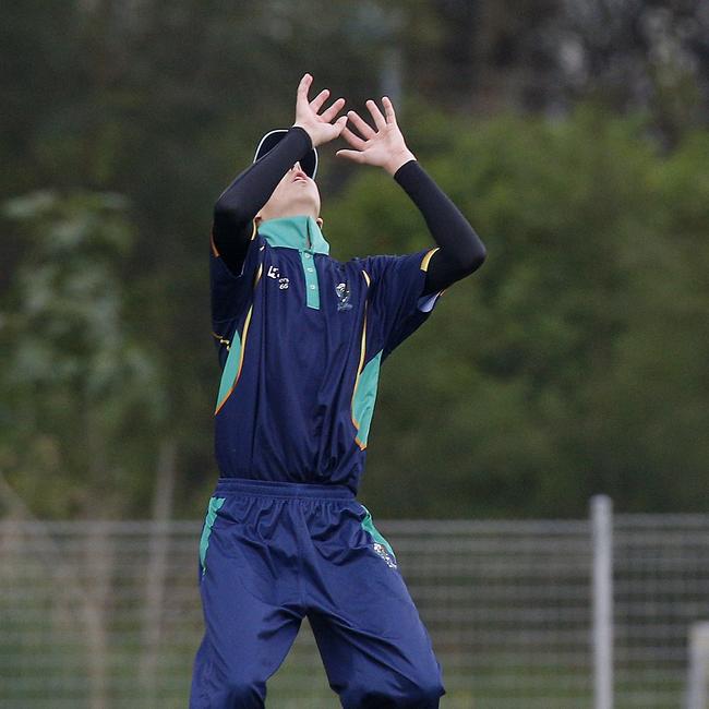 Caleb Walker showed the only form of resistance for Riverina with a fighting half-century. Picture: John Appleyard