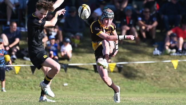 Padua College player Damon Humphrys playing First XV rugby. Picture, John Gass