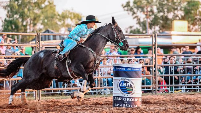 Candice McDonald on Woody. Picture: Valley Photography.