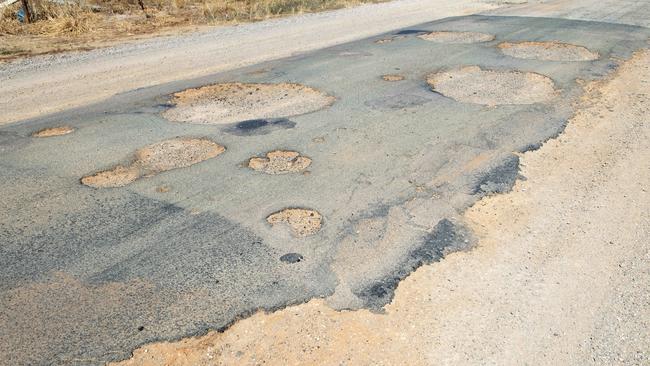 The Prairie-Rochester Road was one of hundreds of Victorian roads damaged by the 2022 floods. Picture: Zoe Phillips