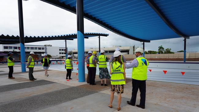 The newly constructed pool area. Picture: Supplied