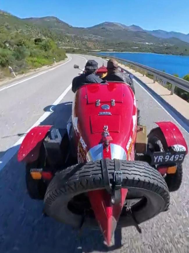 The Bean on its journey through Dubrovnik. Picture: Supplied.