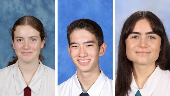 AVa Barnes, Ryder Garvey and Claire Smith are among the region’s top scoring students in the Queensland ATAR rankings, 2024.