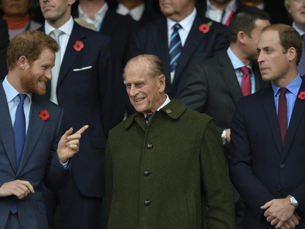 Pinrce Harry called Prince Philip a ‘legend of banter’. Picture: Glyn Kirk / AFP