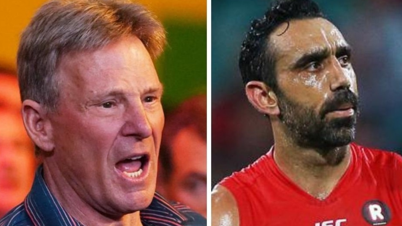 Sam Newman took a swipe at Adam Goodes.