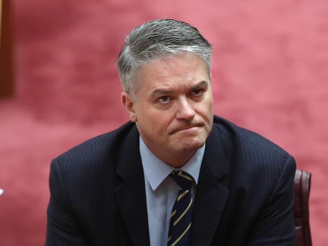 Like Dutton, Mathias Cormann has been one of Turnbull’s biggest backers. Picture: Kym Smith