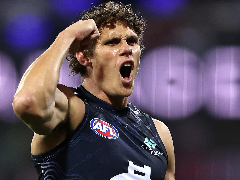 Carlton made a fast start before the Swans rallied. Picture: Mark Metcalfe/AFL Photos/via Getty Images