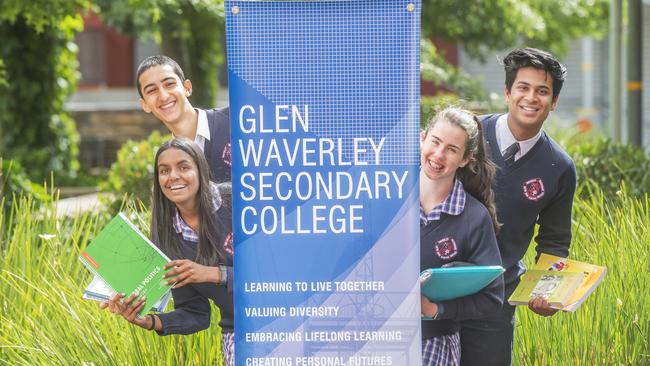 Glen Waverley Secondary was rated the second best public high school in the analysis. Picture: Rob Leeson