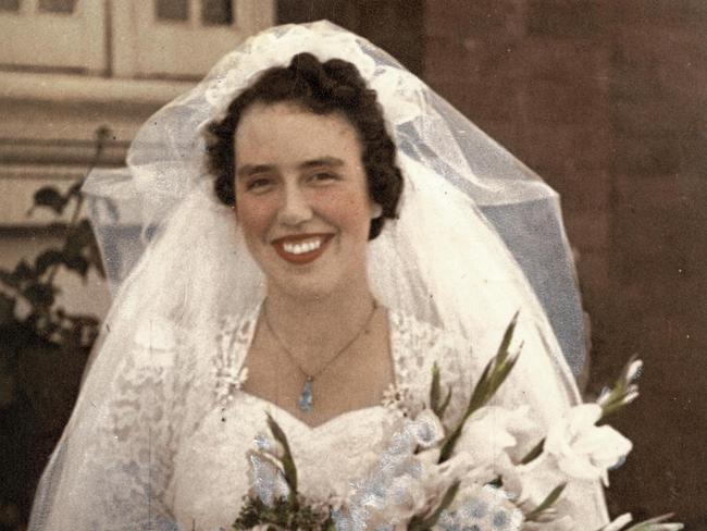 Molly Bonamy on her wedding day in 1941