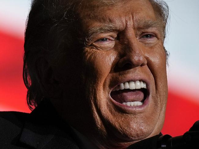 VANDALIA, OHIO - NOVEMBER 07: Former U.S. President Donald Trump speaks during a rally at the Dayton International Airport on November 7, 2022 in Vandalia, Ohio.Â Trump is in Ohio campaigning for Republican candidates, including U.S. Senate candidate JD Vance, who faces U.S. Rep. Tim Ryan (D-OH) in tomorrow's general election.   Drew Angerer/Getty Images/AFP