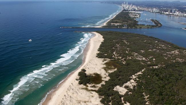 The accident happened off South Stradbroke Island.