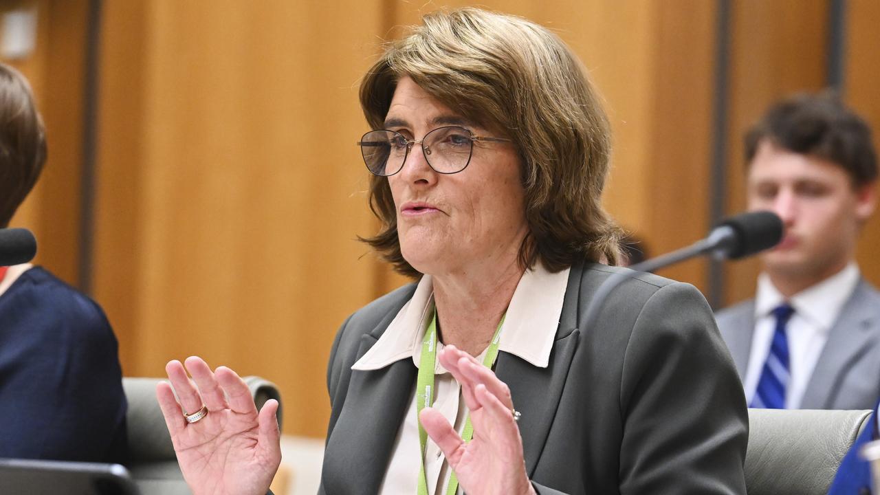 Reserve Bank governor Michele Bullock appears before a Senate select committee at Parliament House in Canberra. Picture: Martin Ollman/NewsWire