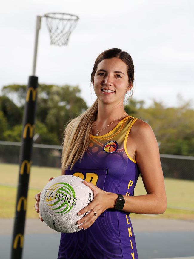 Cairns Netball Association's Senior Division 1 season starts this Wednesday night. Phoenix's Akayla Paterson ready to play. PICTURE: STEWART McLEAN