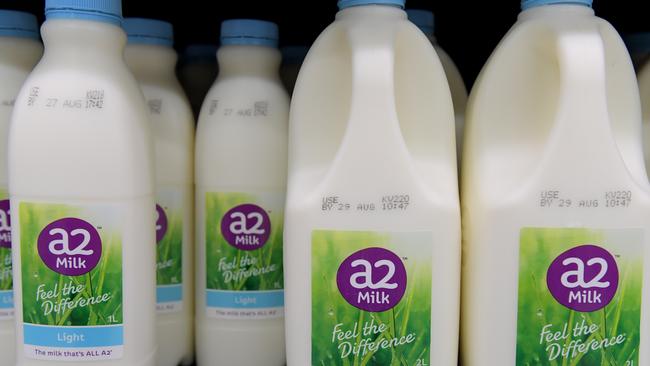 A2 Milk is bolstering its infant nutrition business. Picture: AAP