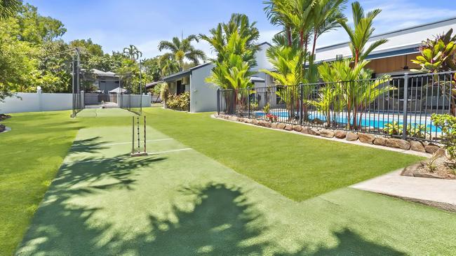 The cricket pitch at 2 Ribbon Cl, Clifton Beach. Picture: Supplied