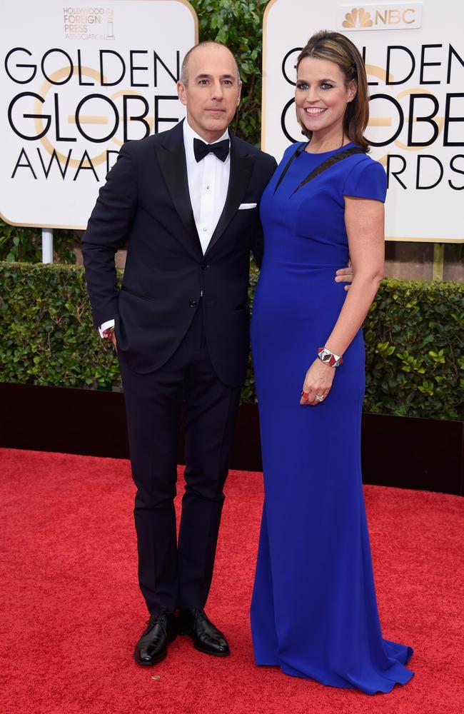 Matt Lauer and Savannah Guthrie hosted the Today show together for five years. Picture: Frazer Harrison/Getty Images