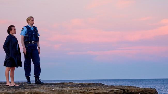 Top of the Lake: China Girl with Detective Robin Griffin and Miranda Hilmarson. Picture: Sally Bongers