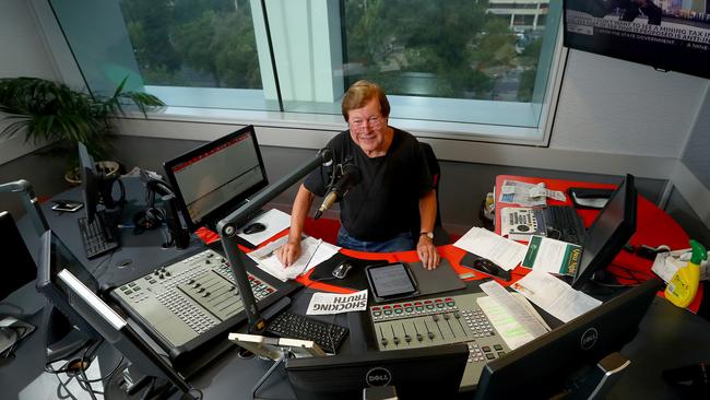 Jeremy Cordeaux at work for FIVEaa. Picture: Simon Cross.