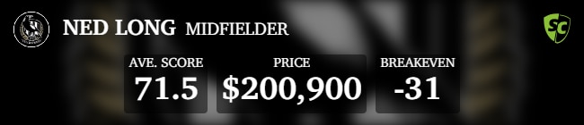 Ned Long is in his fourth AFL season.