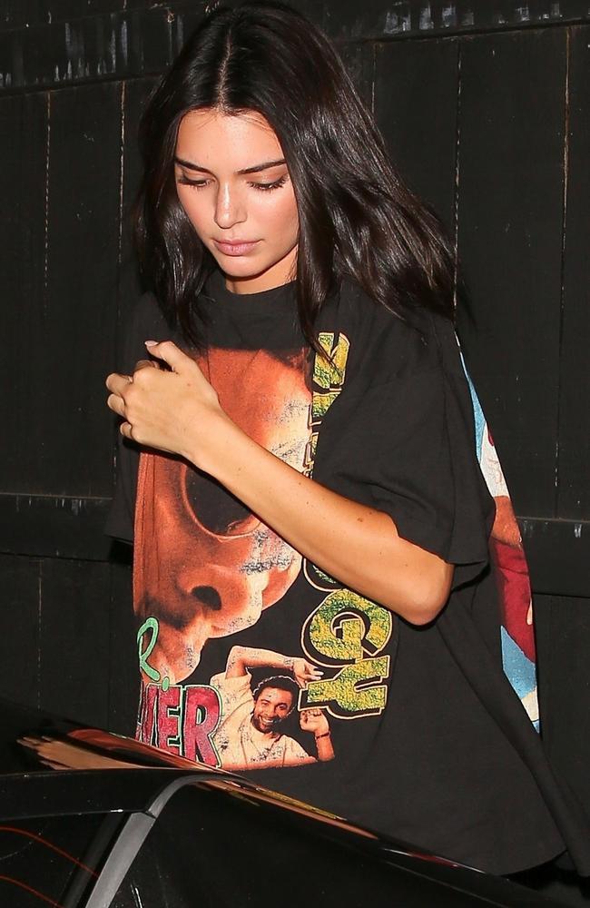 ‘Curious’ outfit, Kendall. Picture: Maciel / BACKGRID BACKGRID Australia