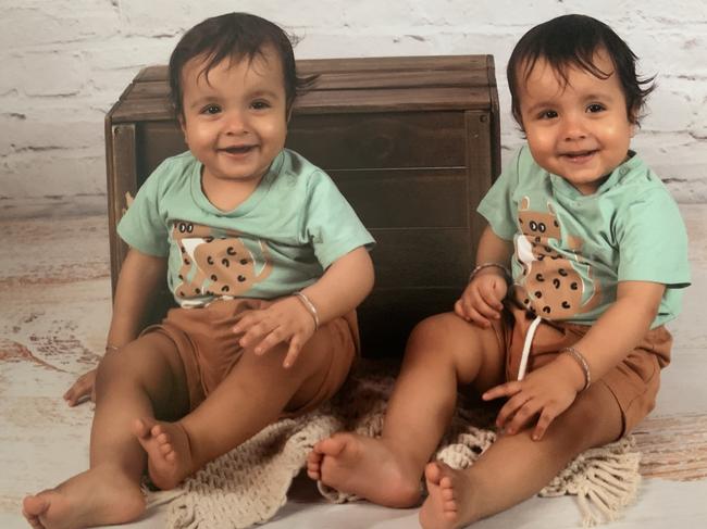Samrath and Fateh at Casuarina Shopping Centre. Picture: Now & Forever