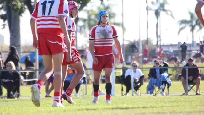 Palm Beach Currumbin State High School's Jaxon Worthing as excellent at Brandon Park on Tuesday.