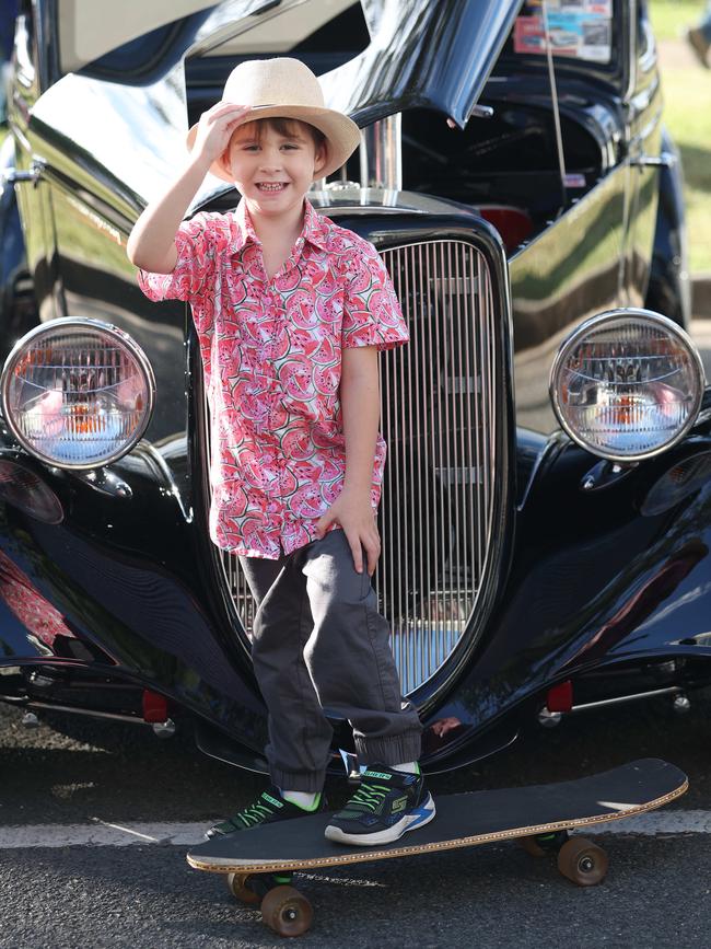 Artie Jaques, 5, at Cooly Rocks On festival. Picture: Annette Dew
