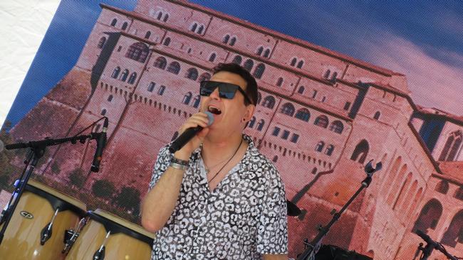 Italian Tenor Lorenzo Iannotti, the opening musical act of the Darwin Italian Festival. Picture: Aden Hill