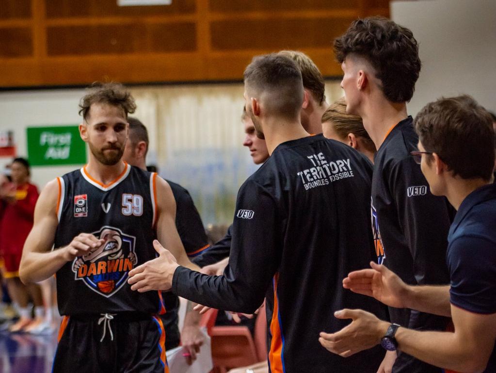 Jarrod Molnar leaves the court during at game at Marrara. Picture: Ben Thompson