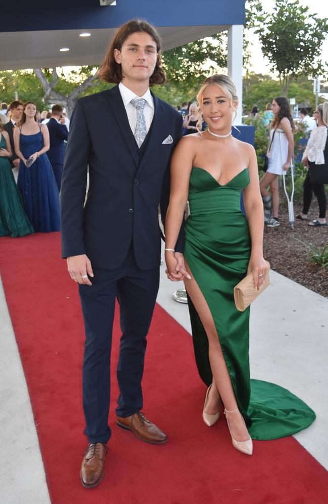 Jack Racovalis and Ruby Moncur at the Mountain Creek State High School formal on November 18, 2022. Picture: Sam Turner