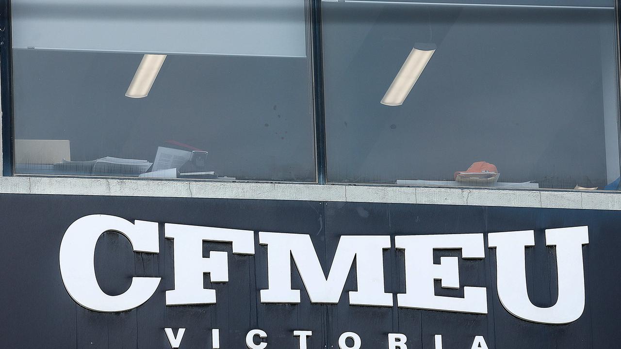 The CFMEU has been plagued by allegations of bikie links. Picture: NewsWire / Ian Currie