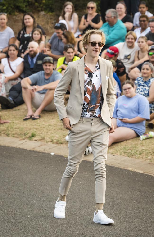 Ethan Geiszler at Harristown State High School formal at Highfields Cultural Centre, Friday, November 17, 2023. Picture: Kevin Farmer