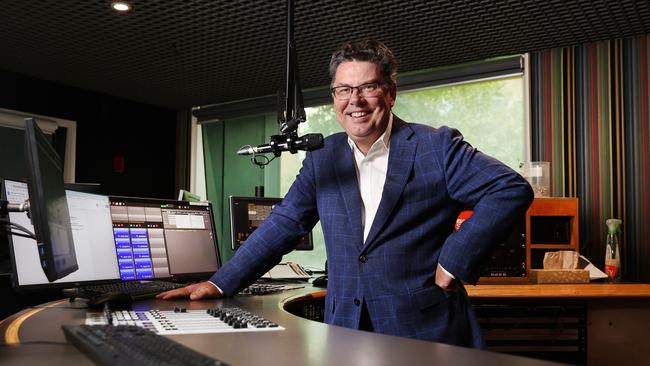 ABC has asked listeners for feedback as radio audiences shrink. Pictured is radio presenter James Valentine. Picture: Richard Dobson