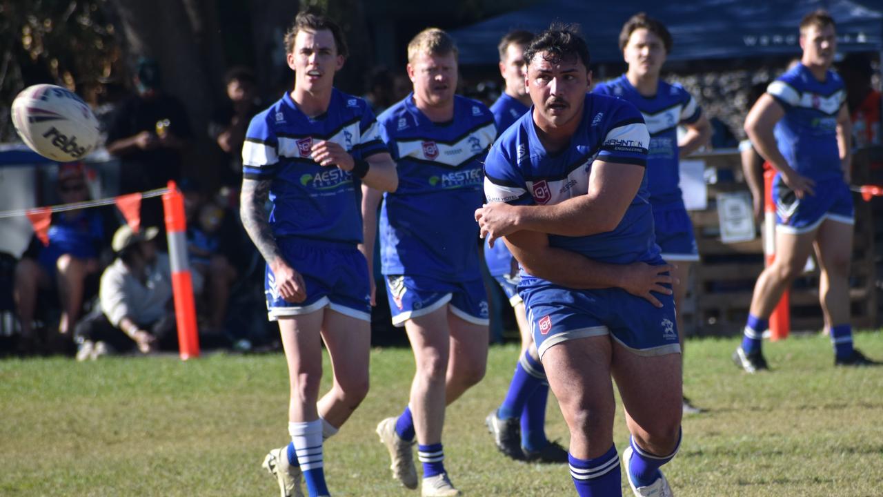 A-grade action between Norths and Gladstone Valleys at the inaugural TBMMBEKIND Day at the Gymmy Grounds, Rockhampton, on July 20, 2024.