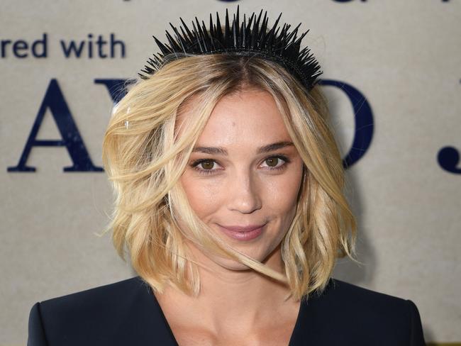 Jasmine Yarbrough appears at the Caulfield Cup. Picture: Julian Smith, AAP Image.