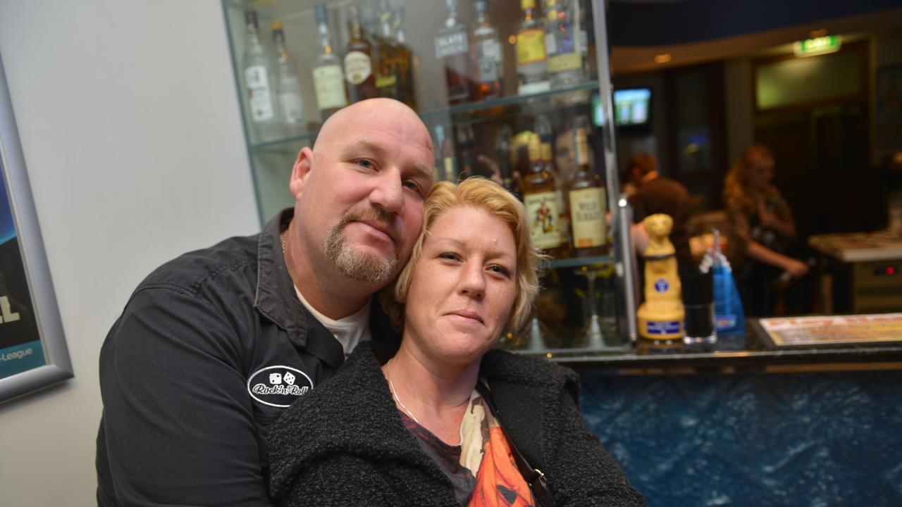 Damo and Tanya Ford at the Grand Hotel, Gladstone. Photo Luka Kauzlaric / The Observer