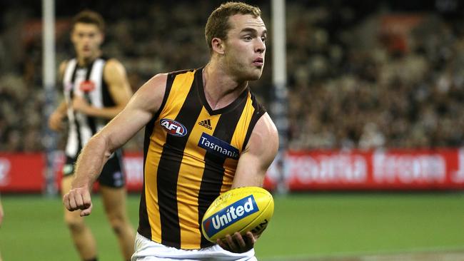 Tom Mitchell in action for Hawthorn. Picture: Wayne Ludbey
