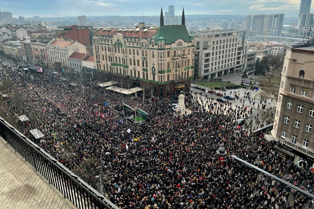 Thousands of Serbians protest alleged electoral fraud | news.com.au ...