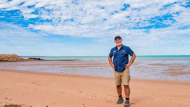 Manager Rob Lush is eager to welcome guests back to Roebuck Bay caravan park in Broome. Picture: Abby Murray