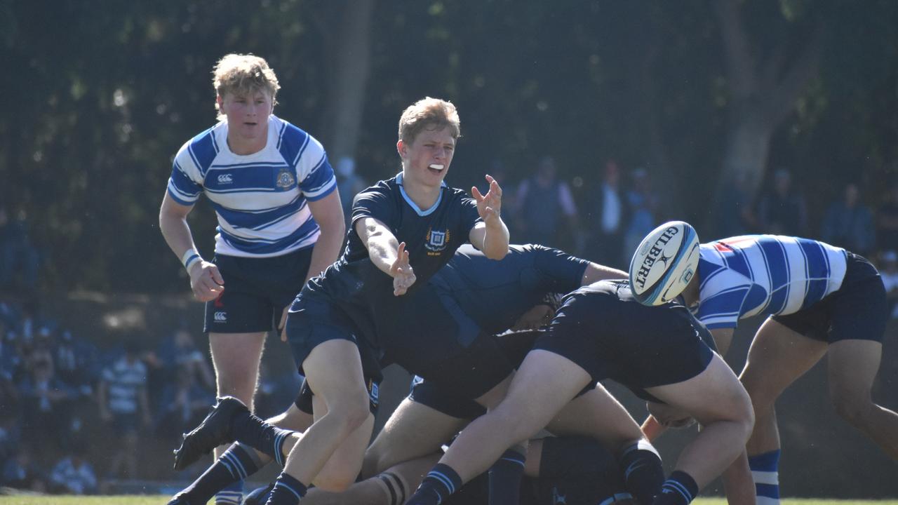 Nudgee v Brisbane Grammar in GPS rugby action.