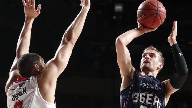 Anthony Drmic has been nominated for the NBL’s most improved player award this season but is yet to re-sign with the 36ers. Picture: Sarah Reed.