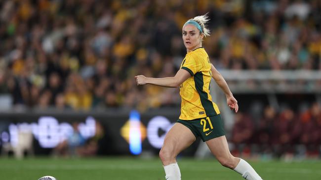 Ellie Carpenter wants the next permanent Matildas coach to ‘bring the best’ out of the team. Picture: Matt King/Getty Images