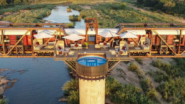 Kruger Shalati - the Train on the Bridge, a hotel in South Africa. Picture: Jeremy Austin
