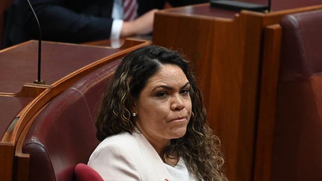 Senator Jacinta Nampijinpa Price’s inbox has been flooded with abusive notes. Picture: NCA NewsWire / Martin Ollman