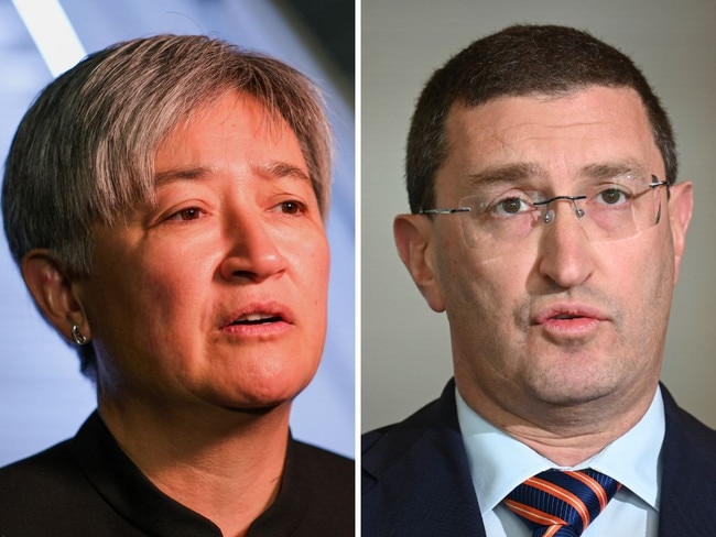 Penny Wong and Liberal MP Julian Lesser