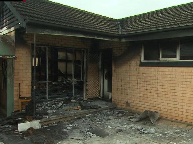 An Elizabeth Downs home has been torched overnight. Fortunately, the occupants weren't home during the blaze. Source: 7NEWS.