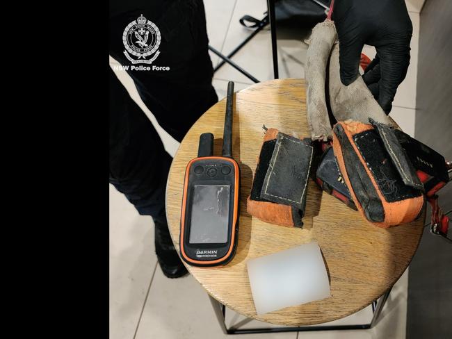 Some of the equipment seized by police. Picture: NSW Police