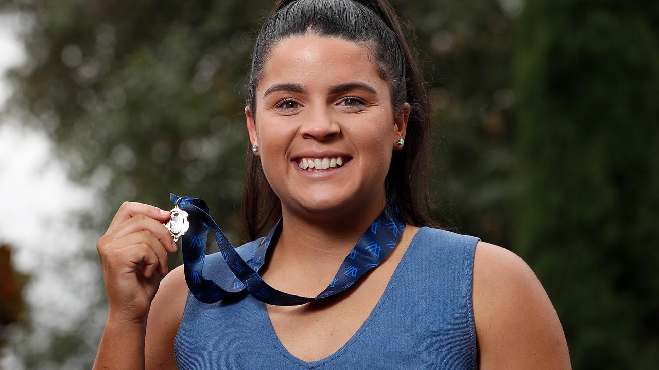 Prespakis won the 2020 AFLW best-and-fairest award. Picture: AFL Photos via Getty Images