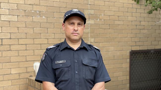 Nunawading Highway Patrol Sergeant Bruno Aquila is appealing for information to help police solve a hit-run in Donvale on February 25, 2023.