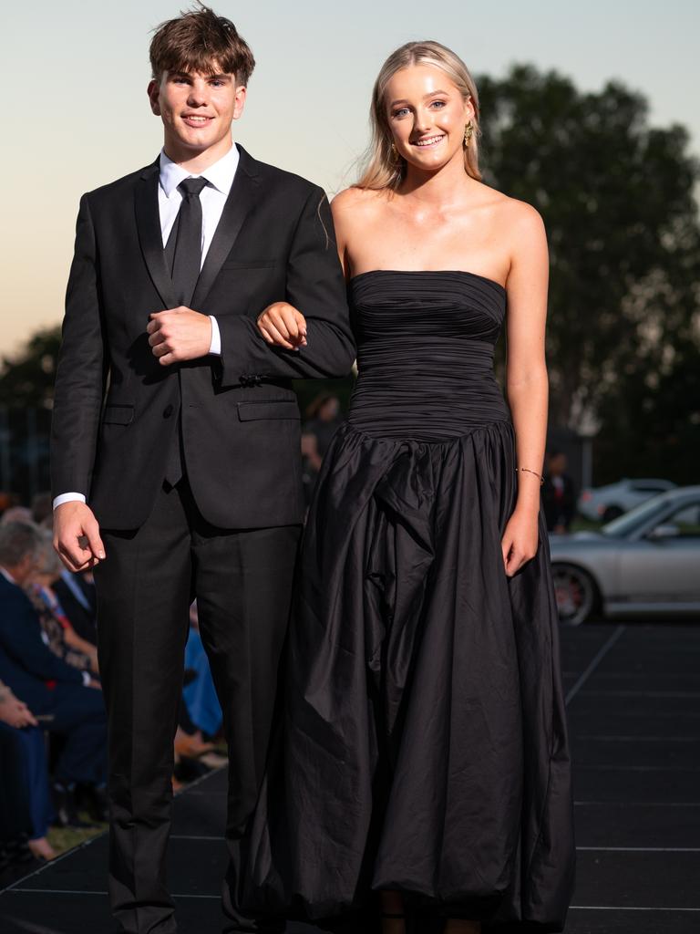 Cooper Broadhurst and Paige Jones at the 2024 Rockhampton Grammar School formal.
